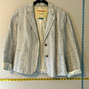 Linen Anthropologie Blazer size 4